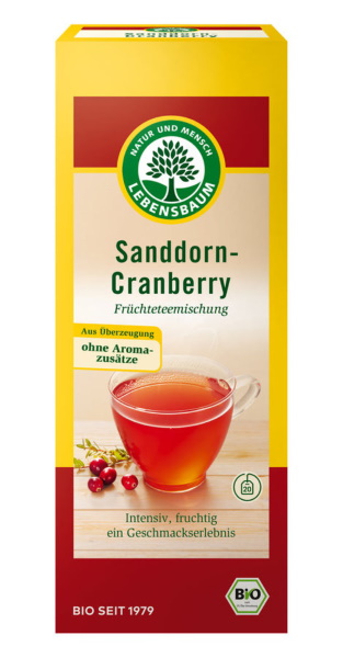Lebensbaum Sanddorn-Cranberry bio Filterbeutel